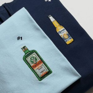 Jager & Corona Embroidery Sweatshirt/Hoodie/ Shirt, Custom Drink Embroided
