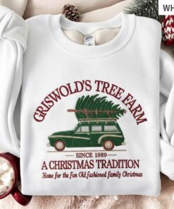 Alternative view of Grisworld Embroidered Sweatshirt, Grisworld Christmas Tree Shirt, Christmas Movie Sweater, Family Christmas Shirt, Christmas Vacation Shirt