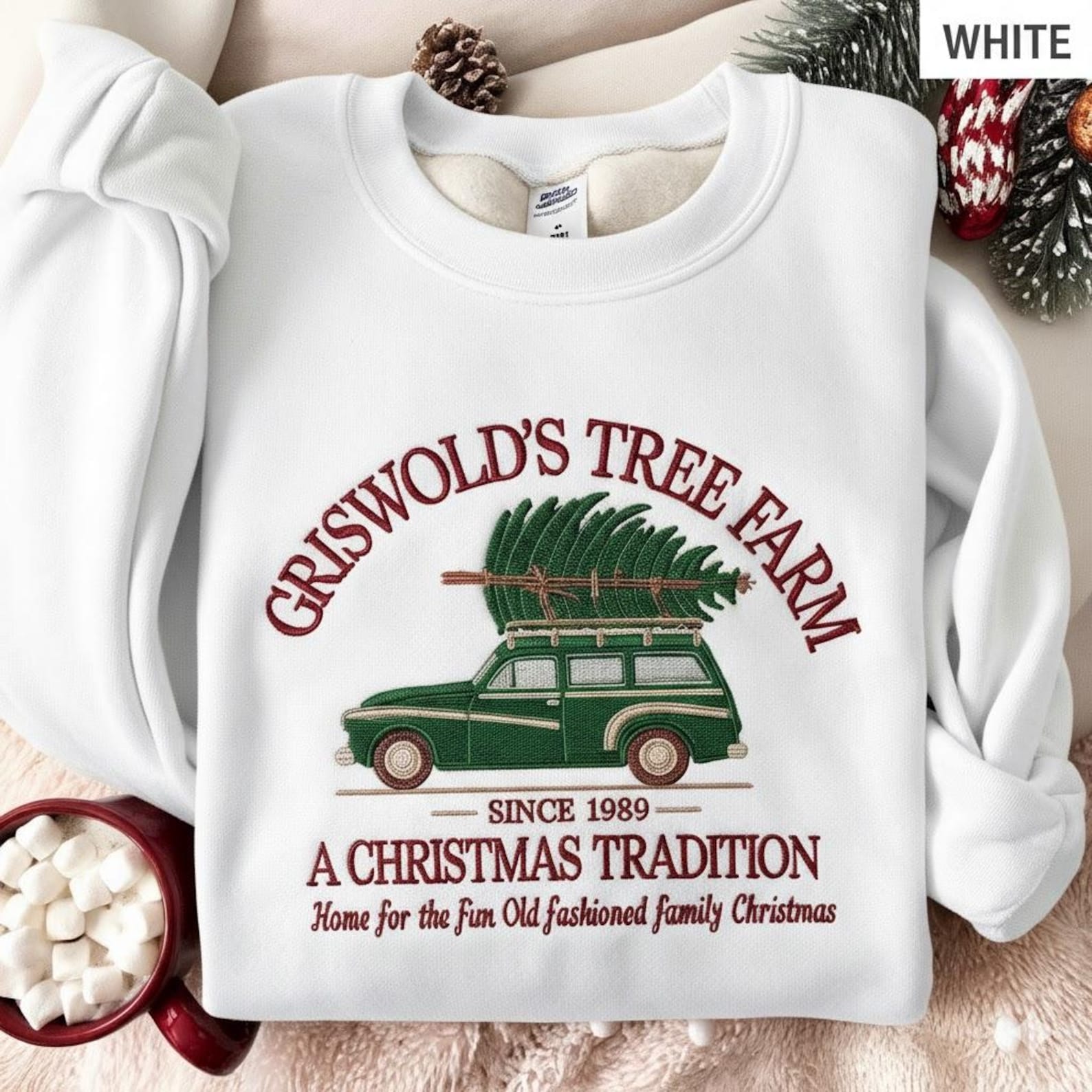 Grisworld Embroidered Sweatshirt, Grisworld Christmas Tree Shirt, Christmas Movie Sweater, Family Christmas Shirt, Christmas Vacation Shirt - Image 2