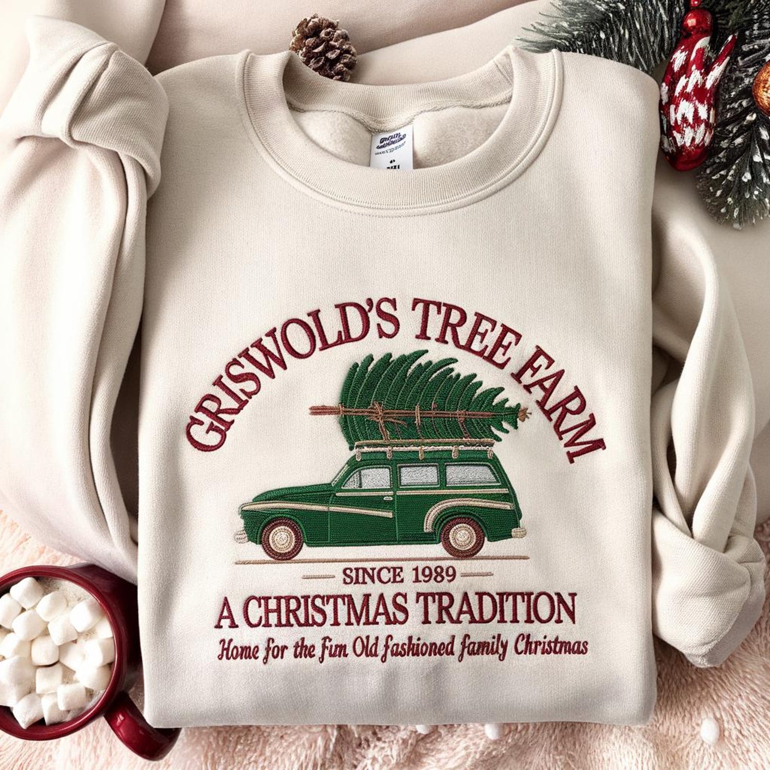 Grisworld Embroidered Sweatshirt, Grisworld Christmas Tree Shirt, Christmas Movie Sweater, Family Christmas Shirt, Christmas Vacation Shirt - Image 5