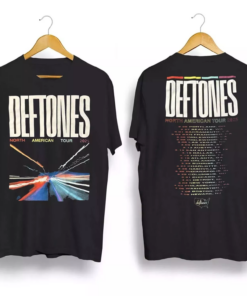 Deftones 2025 North American Tour Black T-Shirt