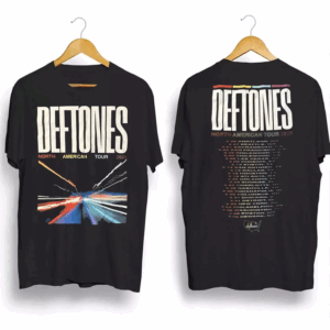 Deftones 2025 North American Tour Black T-Shirt