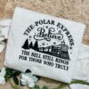 Polar Express Embroidered Sweatshirt: Cozy Vintage Crewneck Sweater, Merry Christmas Outfit, Holiday Gift Idea