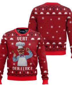 The Muppets Swedish Chef Ugly Christmas Sweater, Funny Der Ferk Meme Pullover Christmas Sweatshirt, Gift for Family 2025