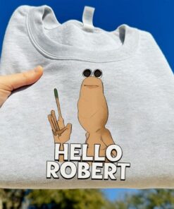 Embroidered Marcus The Worm Shirt, Funny Hello Robert, Marcus The Worm Funny Meme Shirt, Marcus The Worm Merch Embroidered