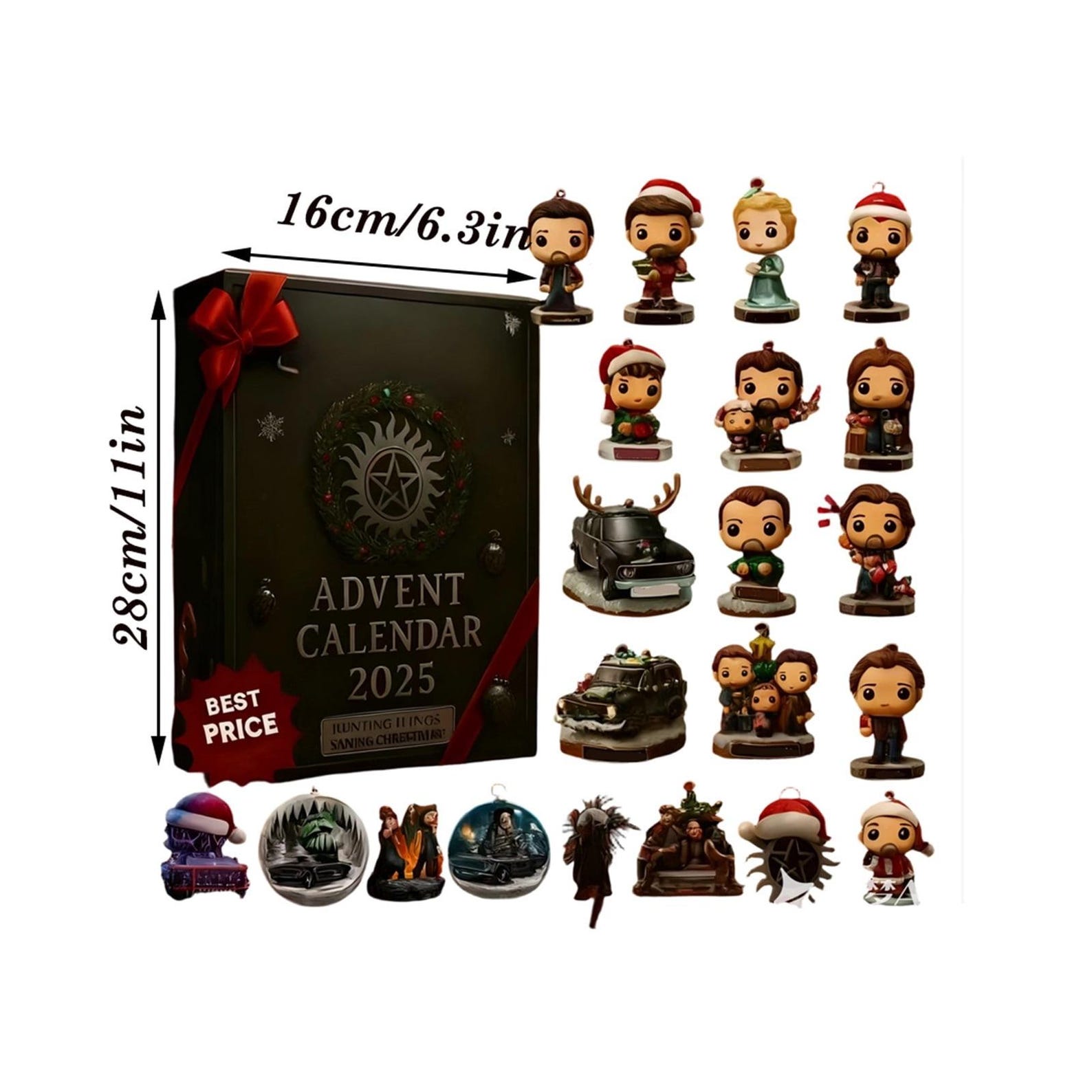 Christmas Advent Calendar 2025, Supernatural Christmas Countdown Calendars,24 Days of Xmas Surprises,with 24 Collectible for Kids Gift - Image 2