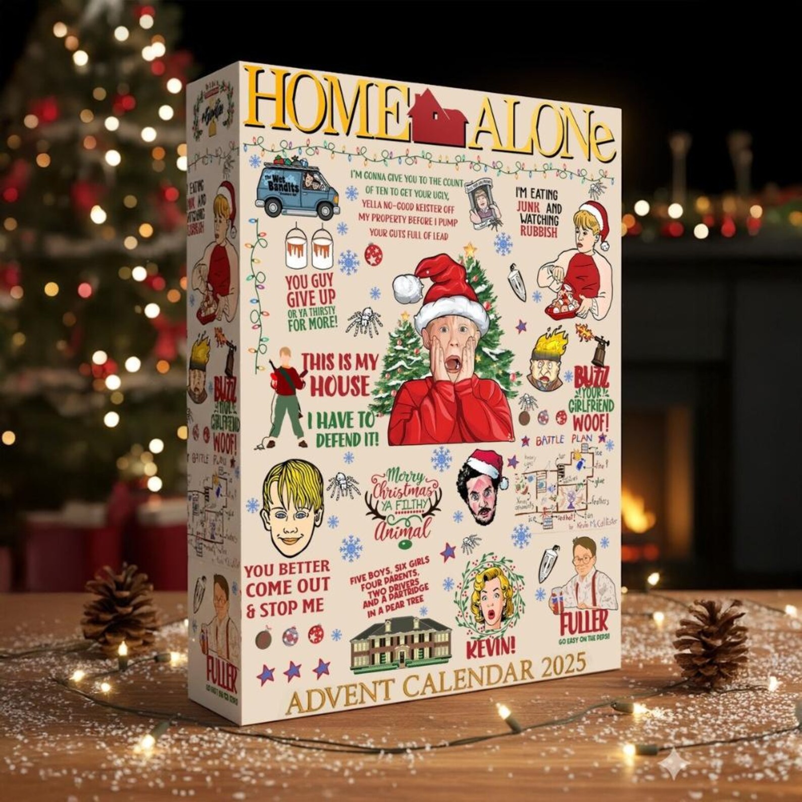 Home Alone Advent Calendar - Funny xmas movie - Festive Decor Christmas gift for adults and children - Image 2