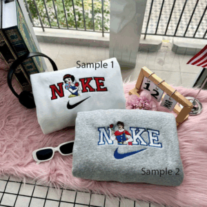 Disney Movie  Embroidery Hoodie, Snow White And Prince Disney Embroidered Sweatshirts, Couple Embroidered Matching Sweatshirt,