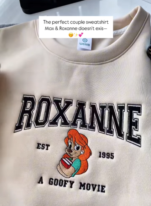 Max Roxanne Couple Embroidered Sweatshirt, Max and Roxanne Matching Embroidery Hoodie - Image 4