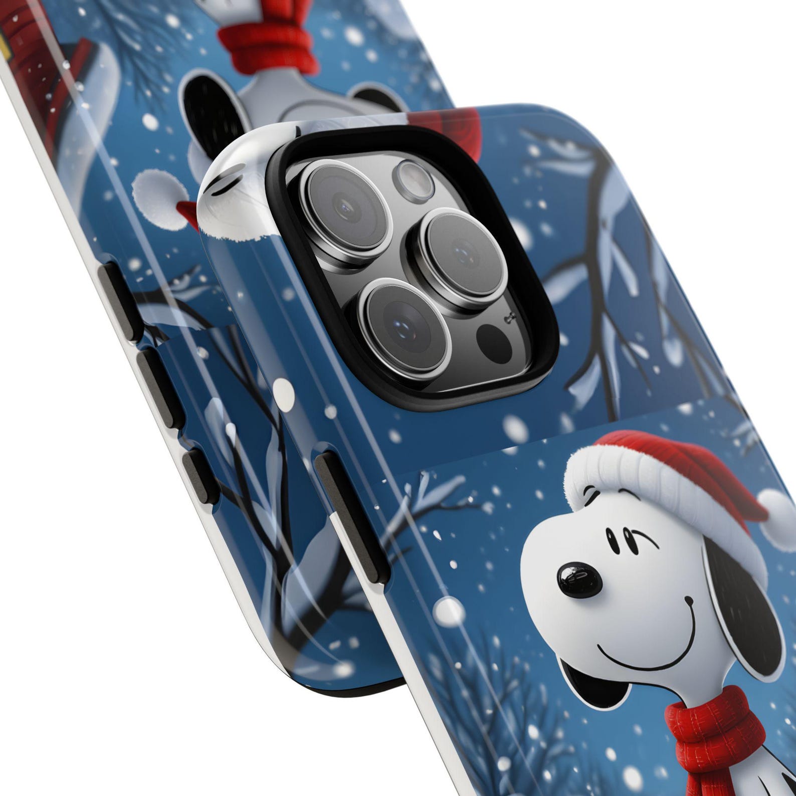 Phone Case, Winter Snoopy Tough Case - Holiday Gift for Dog Lovers, Cute Christmas Dog - Image 2