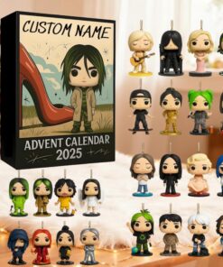 Billie Eilish Advent Calendar 2025, 24 Day Countdown Calendar with 24 Pcs 2D Acrylic Christmas Sewing-Themed Hanging Decoration Collectible
