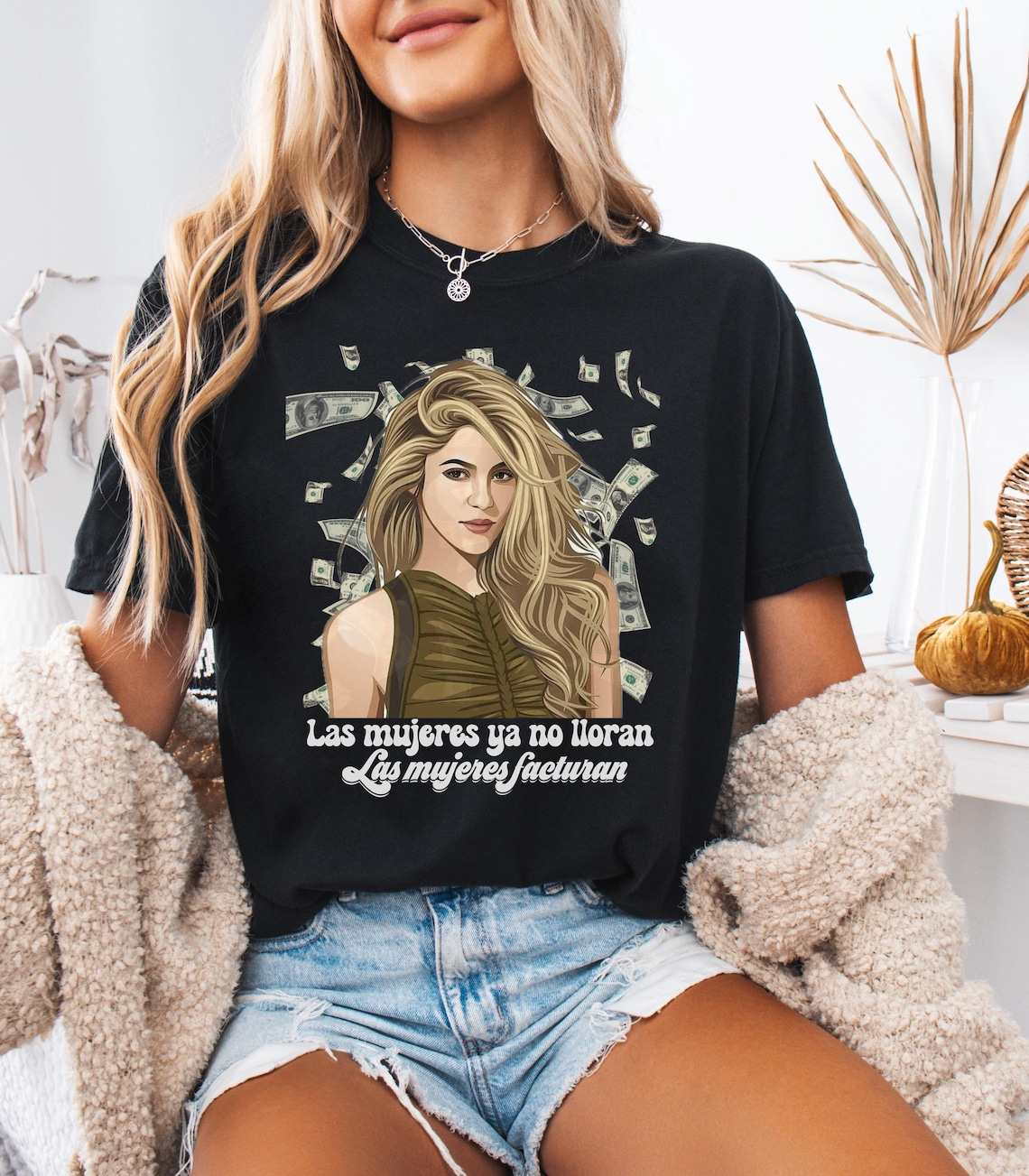Las Mujeres Ya No Lloran Shakira 2025 Tour Shirt, Shakira Fan Shirt, Shakira 2025 Concert Shirt, Shakira Group Concert Shirt - Image 4