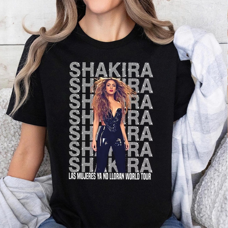 Las Mujeres Ya No Lloran World Tour Shirt, Shakira 2025 Concert Shirt, LMYNL, Shakira Fan Shirt - Image 3