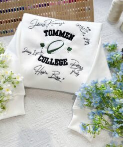 Alternative view of Vintage Boys of Tommen Embroidered Sweatshirt, Tommen College University Style, Custom Bookworm Shirt