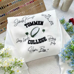 Vintage Boys of Tommen Embroidered Sweatshirt, Tommen College University Style, Custom Bookworm Shirt