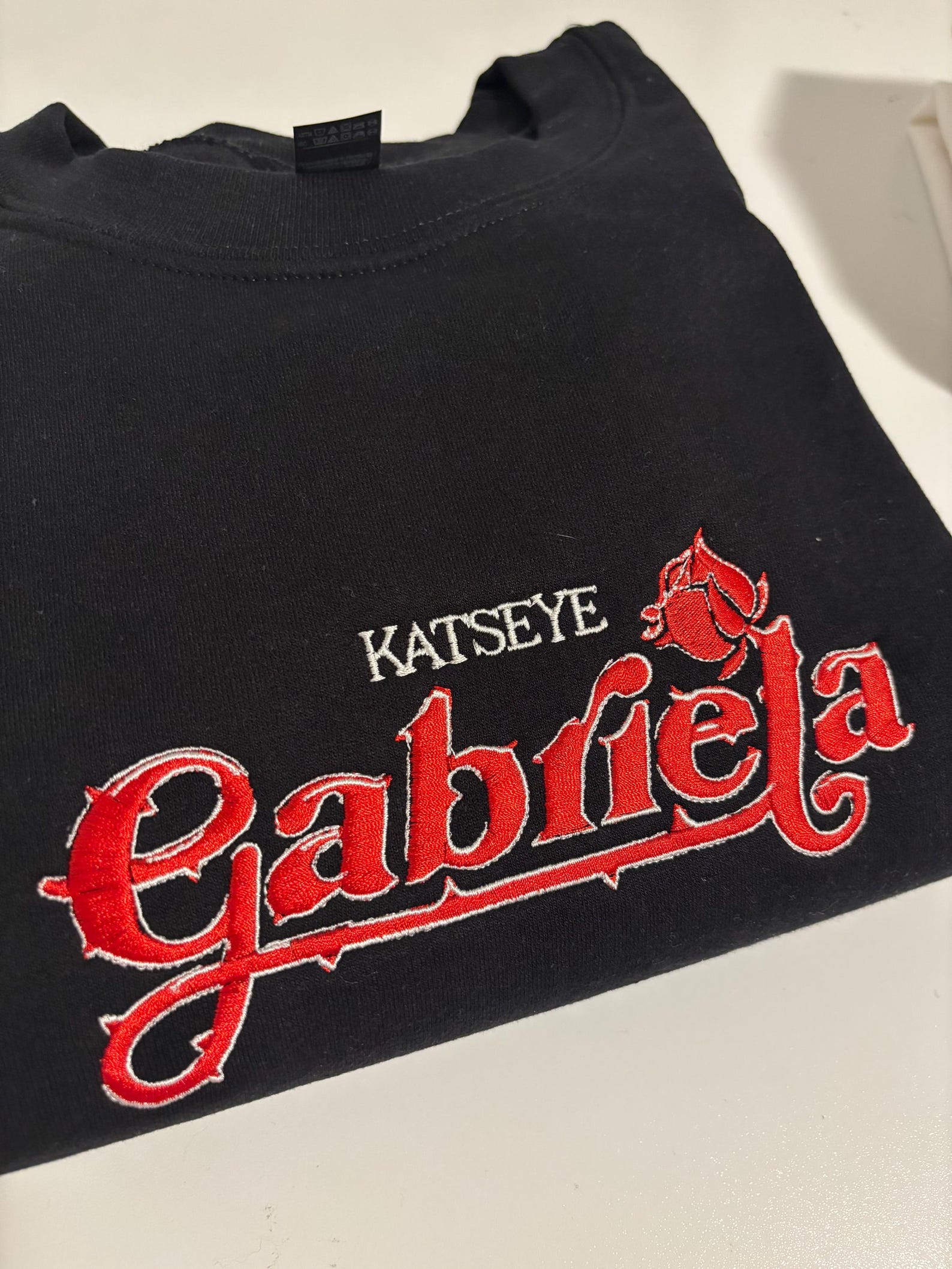 Gabriela Embroidred Sweatshirt, Katseye Kpop Embroidery Hoodie