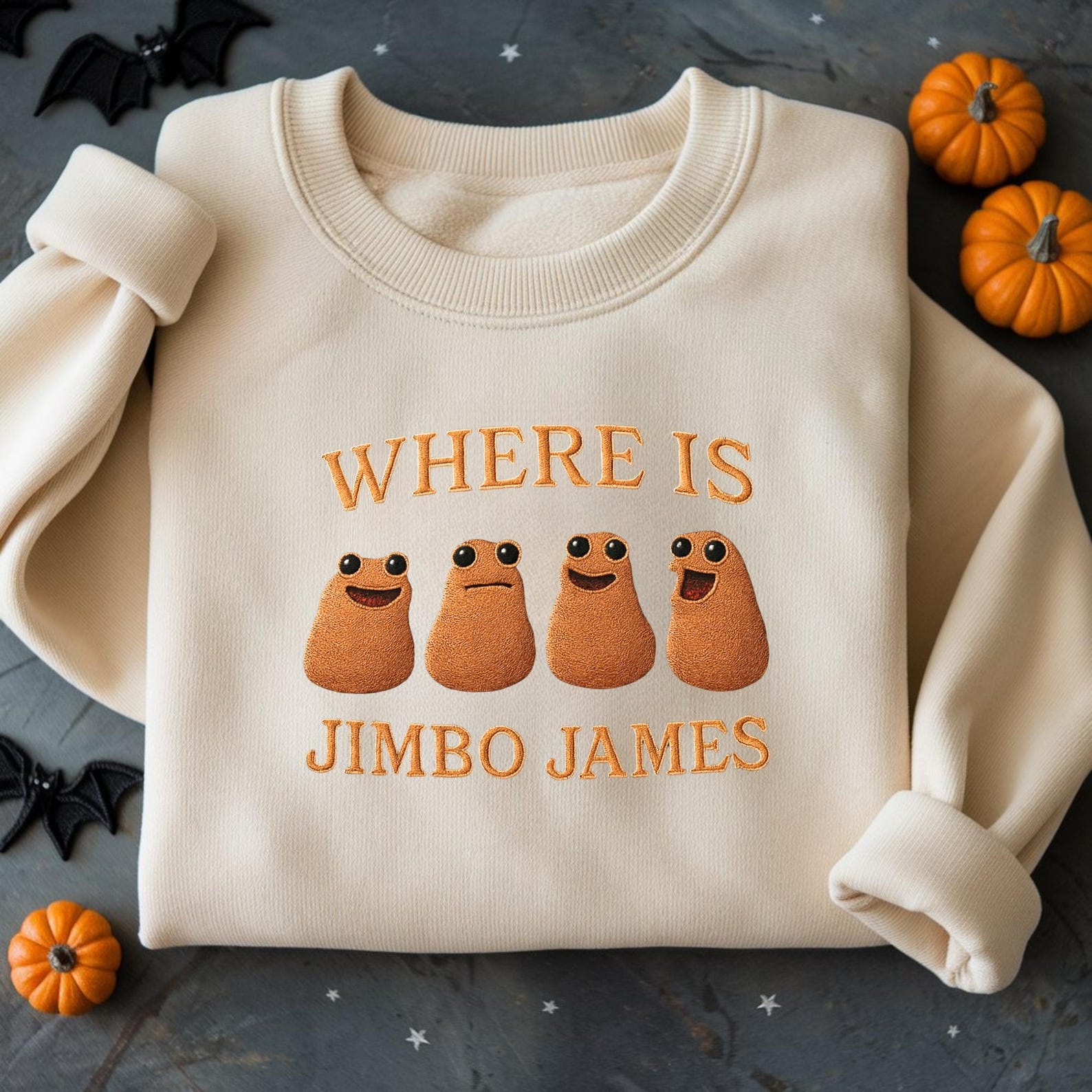 Marcus The Worm Embroidered Sweatshirt: Funny Meme Tee