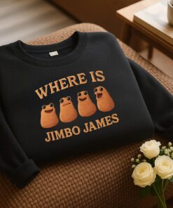 Alternative view of Marcus The Worm Embroidered Sweatshirt: Funny Meme Tee