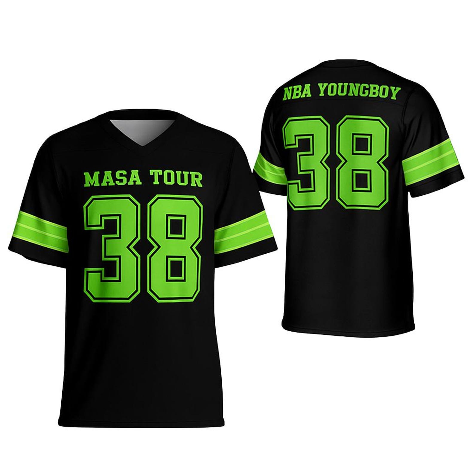 NBA Youngboy Masa Football Jersey, Rap Hip Hop Music Jersey, Vintage Style Jersey
