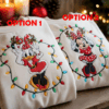 Embroidered Minnie Daisy Christmas Sweatshirt, Minnie Christmas Shirt, Disney Bestie Tee, Disney Holiday Matching Sweatshirt
