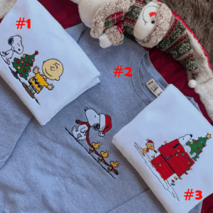 Embroidered Snoopy Sweatshirt, Peanuts Embroidery Crewneck, Embroidered Vintage Snoopy Pullover Hoodie