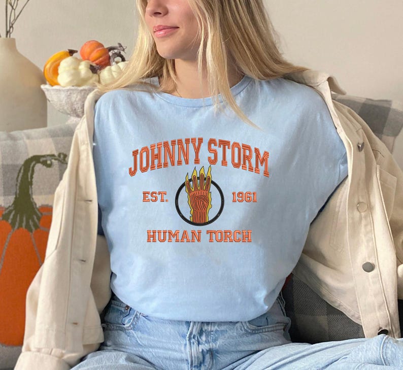 Embroidery The Fantastic Four First Steps Shirts, Marvel Superhero Embroidery Sweatshirt - Image 5