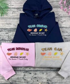 The Summer I Turned Pretty Embroidery Sweatshirt, Team Conrad, Team Jeremiah, Team Cam Shirt