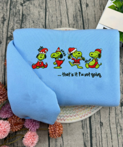 That’s It I’m Not Going Sweatshirt, Funny Christmas T-shirt, Lazy Holiday Hoodie, Cute Cartoon Xmas Shirt, Gift for Snoopy Lovers