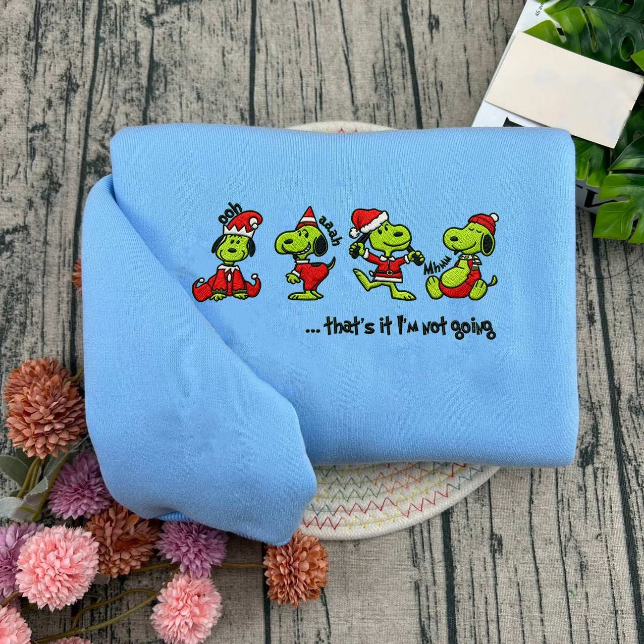 That’s It I’m Not Going Sweatshirt, Funny Christmas T-shirt, Lazy Holiday Hoodie, Cute Cartoon Xmas Shirt, Gift for Snoopy Lovers