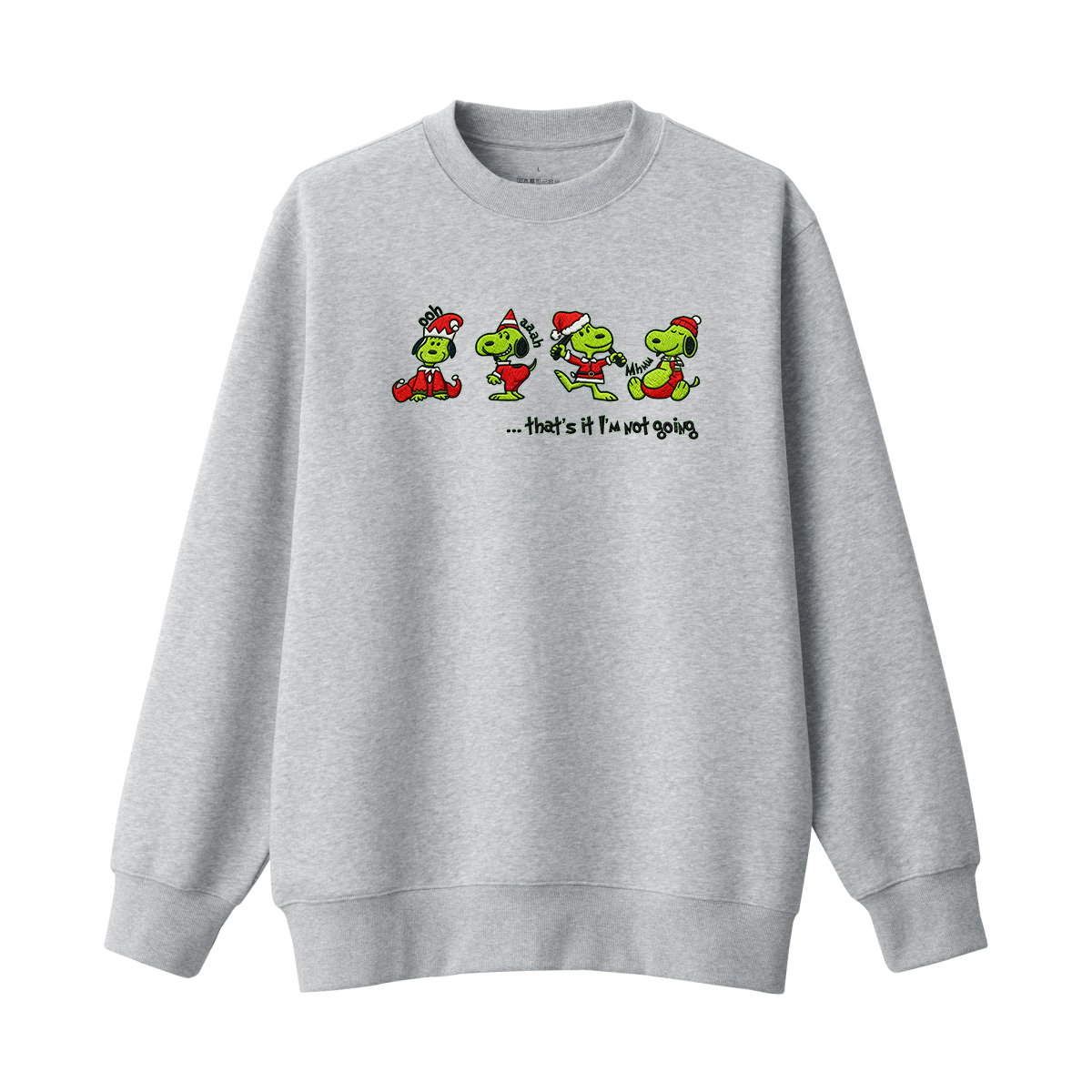 That’s It I’m Not Going Sweatshirt, Funny Christmas T-shirt, Lazy Holiday Hoodie, Cute Cartoon Xmas Shirt, Gift for Snoopy Lovers - Image 2