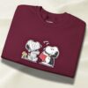 Halloween Embroidered Snoopy Crewneck Sweatshirt, Limited Edition Peanuts Spooky Sweater, Fall Snoopy Embroidered Sweatshirt