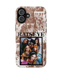 Katseye Tough Phone Case, Brown Black White Katseye Group Design, Protective Case for Phones, iPhone Samsung Pixel, Gift for Him Her