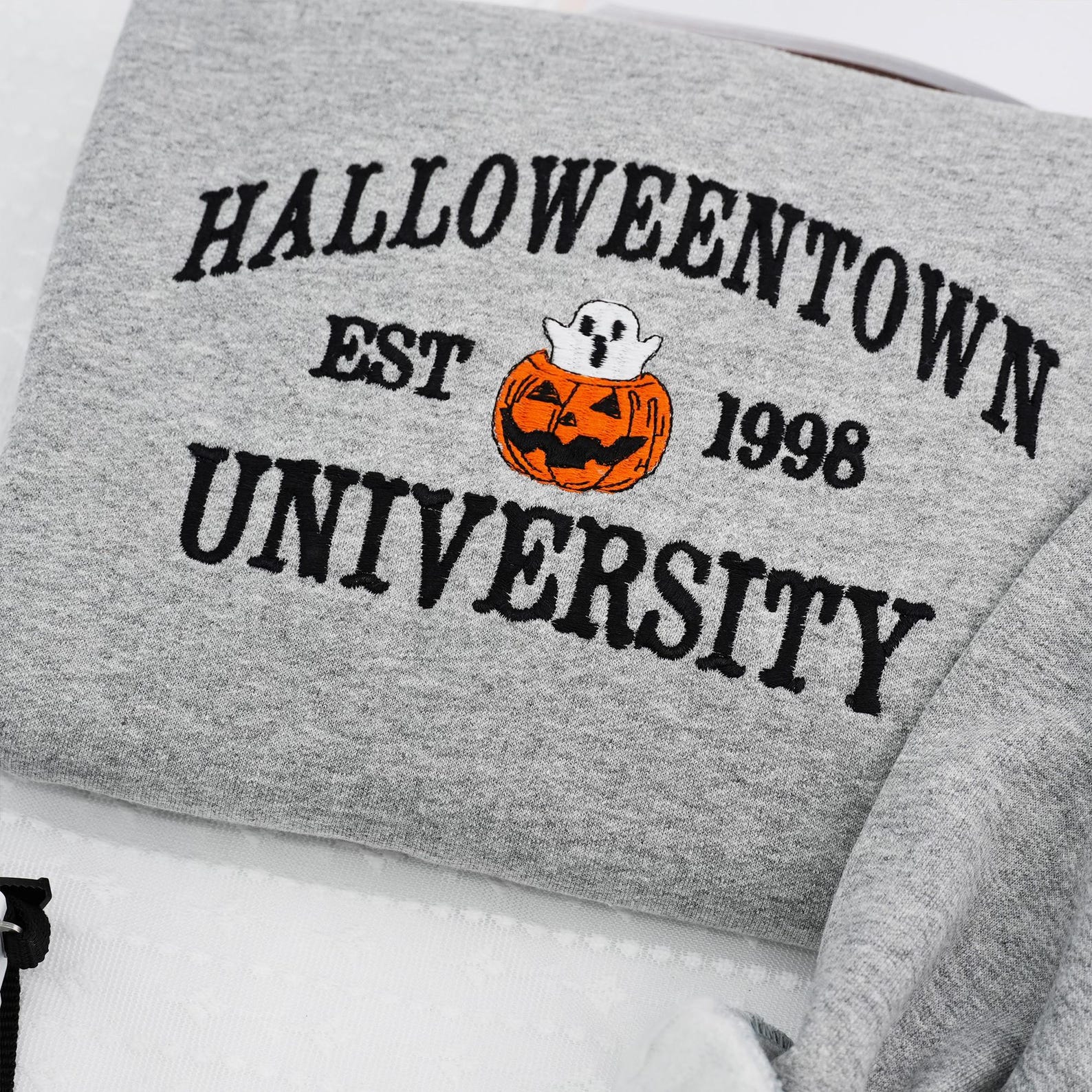 Halloweentown Est 1998 Sweatshirt, Embroidered Halloweentown Shirt, Pumkin Sweatshirt - Image 3