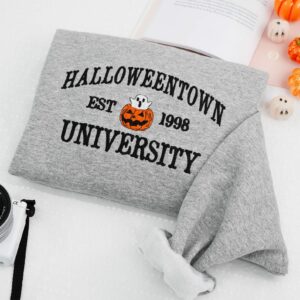 Halloweentown Est 1998 Sweatshirt, Embroidered Halloweentown Shirt, Pumkin Sweatshirt