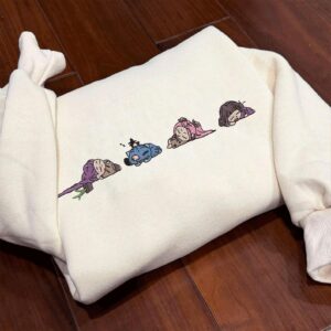 KPDH Embroidered Shirt, Demon Hunter Embroidery Sweatshirt, Kpop Demon Hunter Embroidery Shirt