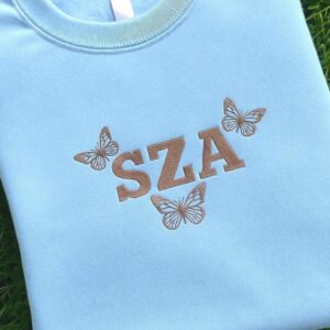 SZA Butterfly Embroidered Sweatshirt