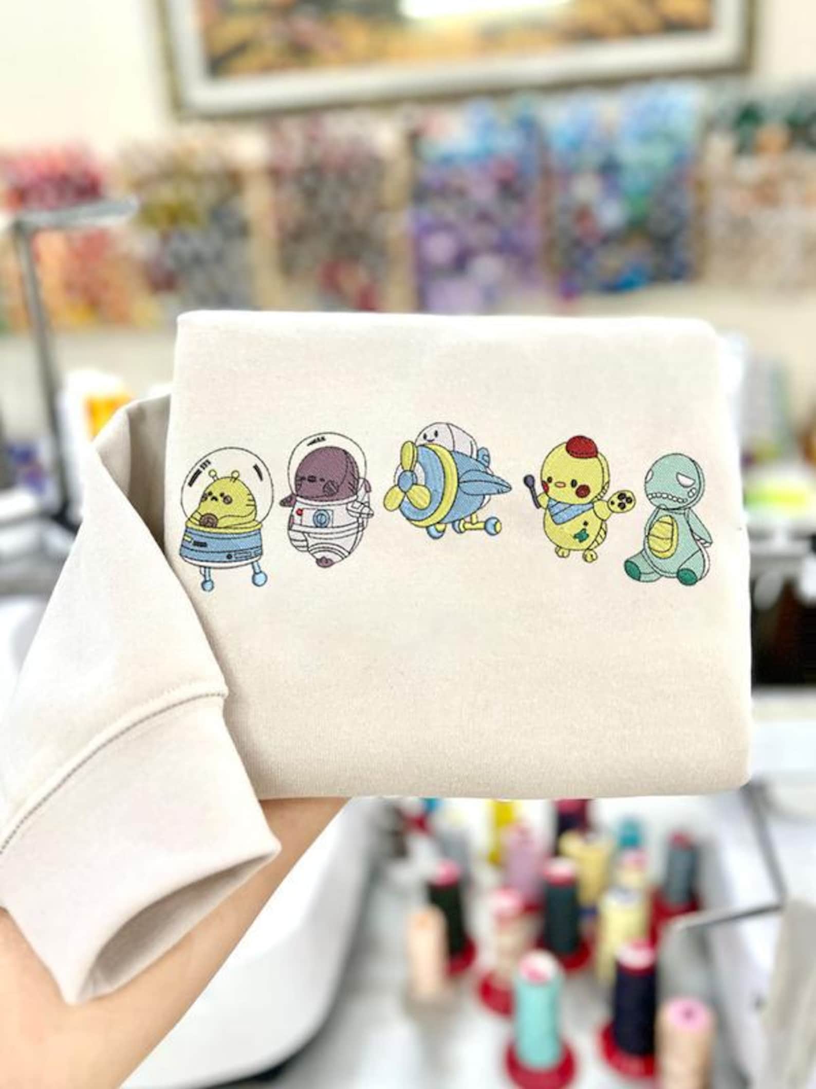 Love and Deepspace Emoji Friends Dark Version Otome Game Embroidered Sweatshirt