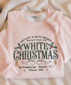 EMBROIDERED White Christmas Movie Sweatshirt, Wallace and Davis Sweater, White Christmas Movie Sweatshirt, Christmas White Movie 1954 Shirt
