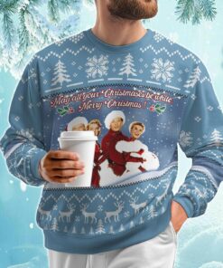 White Christmas Ugly Sweater, White Christmas Movie Xmas Sweater, Christmas Song Holiday Sweater, Xmas 90s Movie Shirt