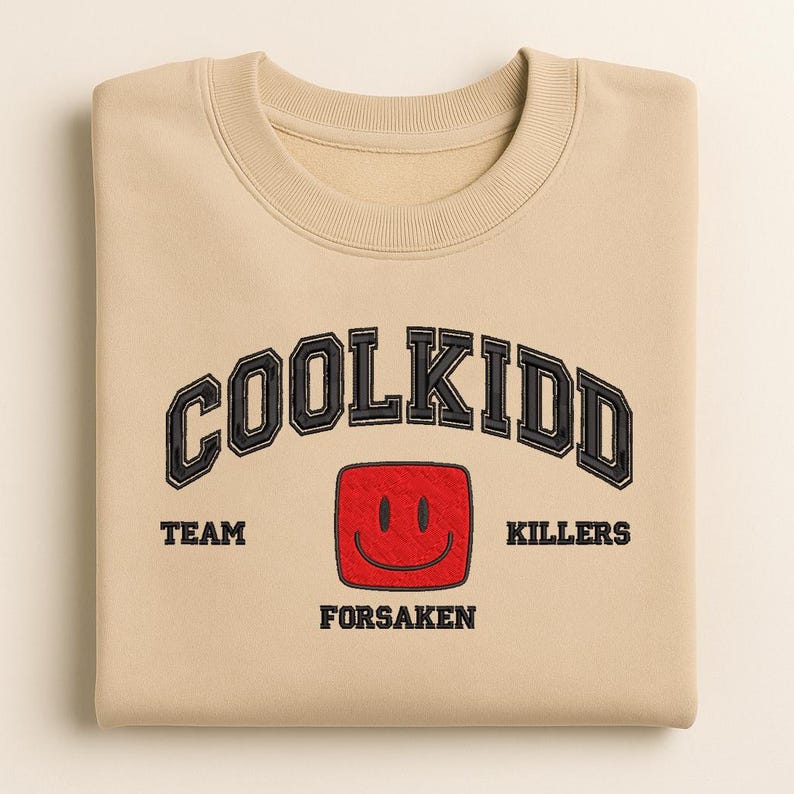 Forsaken Shirt Characters Embroidered Sweatshirt, Video Game Lover, Team Coolkidd Shirt, Slasher - Image 3