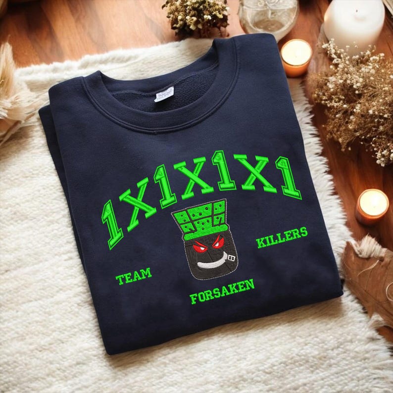 Forsaken Shirt Characters Embroidered Sweatshirt, Video Game Lover, Team Coolkidd Shirt, Slasher - Image 6