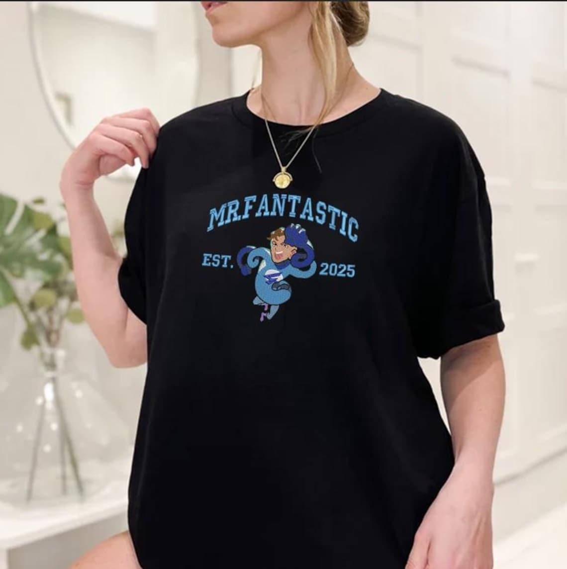 The Fantastic Four Character Member Embroidered T-Shirt, Fantastic Four Sweatshirt - Image 4