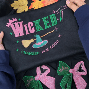Wicked Changed for Good embroidered Sweatshirt, Wicked Fan Gift Sweatshirt, Defy Gravity Sweatshirt, Wizard of Oz Sweatshirt