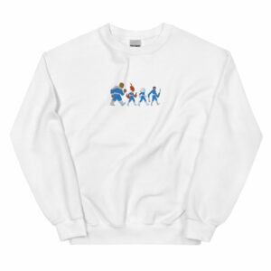Fantastic Four Embroidery Sweatshirt, Embroidered F4 The First Family, First Step on Abbey Road Unisex Sweatshirt