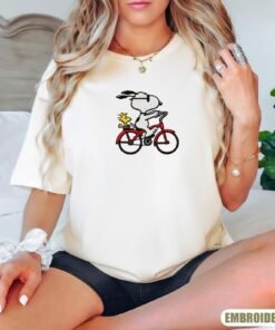 Alternative view of Christmas Snoopy Embroidered Sweatshirt, Christmas Cartoon Dog Shirt, Holiday Season Shirt