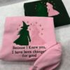 Elphaba and Glinda Embroidered Sweatshirt, "Changed For Good" Quote, Wicked Inspired Best Friend Gift