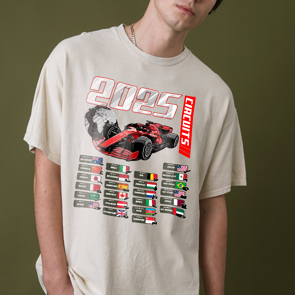 Formula One 2025 Season T-Shirt, Race Weekend Formula 1, Circuit Map Merch, F1 Race Day Shirt, Formula 1 Gifts Women Men, F1 - Image 2