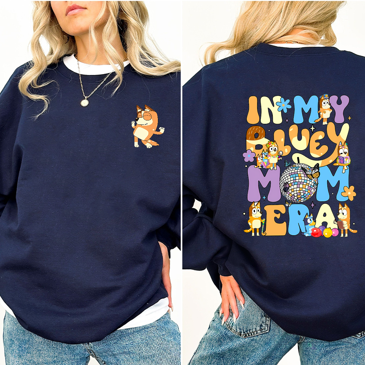 Cool Mom Club Bluey T-shirt, Bluey mom Sweatshirt, Bluey family Hoodie, Mother's day, Father's day, Bluey gift, Bluey birthday - Image 4