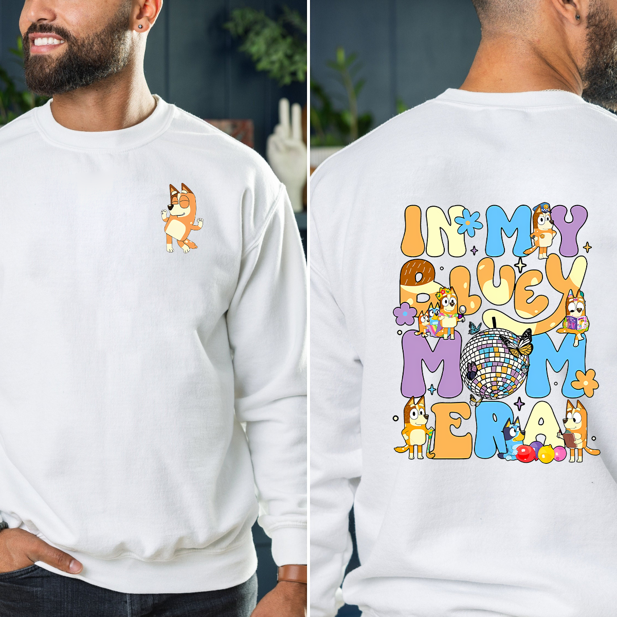 Cool Mom Club Bluey T-shirt, Bluey mom Sweatshirt, Bluey family Hoodie, Mother's day, Father's day, Bluey gift, Bluey birthday - Image 5