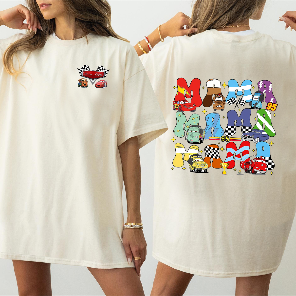 Disney Pixar Cars Mama Shirt, Mom Life lightning mcqueen Shirt, Disney Mom Shirt, Mother Day Shirt - Image 5